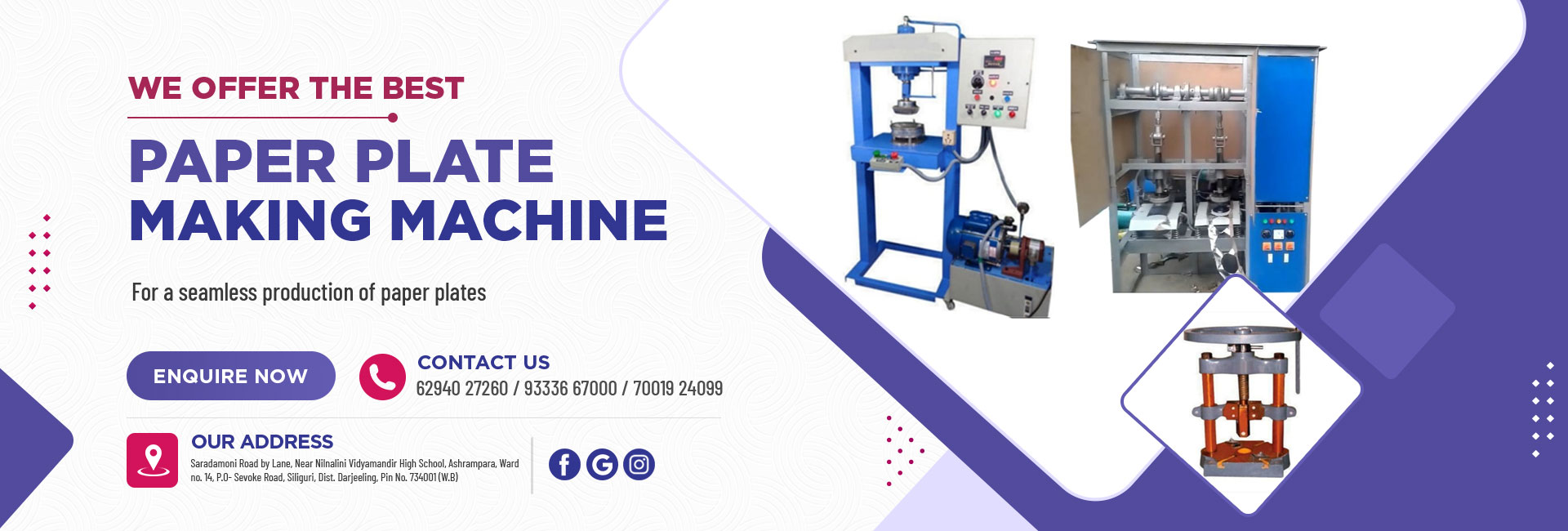 Paper plate making machine 